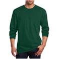 thumbnail image 1 of Kezqiaxn Mens Long Sleeve Shirt Solid Crew Neck Casual Athletic Tops Plus Size Shirt Fashion Clothing 2026, 1 of 5