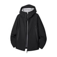 thumbnail image 1 of Kezqiaxn Mens Rain Jackets Waterproof with Hood Outdoor Long Sleeve Work Zip Up Pockets Jacket Plus Size Fashion, 1 of 8