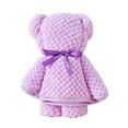 thumbnail image 1 of Kezqiaxn Microfiber Bath Towel Quick Drying Bath Towel Face Towel Kitchens Towels, Pvc High Density Coral Velvet Washcloths Pineapple Plaid Towel, House Warming Gift-Bear Towel, 1 of 9