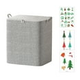thumbnail image 1 of Kezqiaxn Non-Woven Zipper Storage Bag Household Storage and Organizer Containers With Sticker Label, Large-Capacity Moving Quilt Storage Basket Travel Storage, 1 of 7