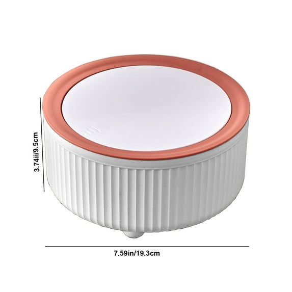 Kezqiaxn Organization and Storage Clearance Desktop Trash Can Push-Type Living Room Cute Debris Bucket Car Home Desk Restaurant Storage Tube Trash Basket Orange