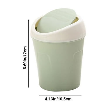 Kezqiaxn Organization and Storage Clearance Desktop Trash Can Shakes Cover Living Room Cute Debris Bucket Car Home Desk Restaurant Storage Tube Trash Basket Green