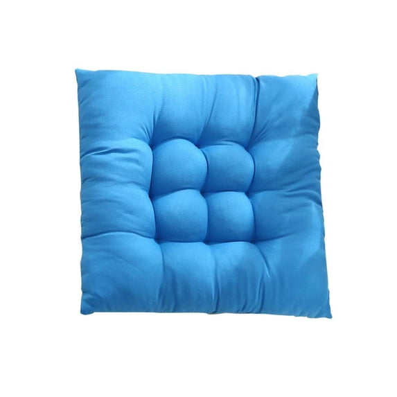 Kezqiaxn Outdoor Chair Cushions Solid Color Patio Chair Cushions Frosted Chair Pads Dining Chair Cushion Office Student and Winter Seat Cushion Non Fading 30*30Cm Blue