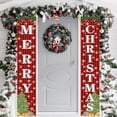 thumbnail image 1 of Kezqiaxn Outdoor Christmas Decorations, 71x12In Merry Christmas Banner for Front Door, New Year Welcome Porch Sign Banners Hanging Couplet, Xmas Holiday Decor for Yard Home Garage Wall, 1 of 9
