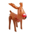 thumbnail image 1 of Kezqiaxn Outdoor Christmas Decorations, Cute Christmas Inflatables Decorations, 60cm Christmas Reindeer Inflatable Ornaments, Holiday Inflatables Xmas Ball Decor for Porch/Patio/Garden, 1 of 6