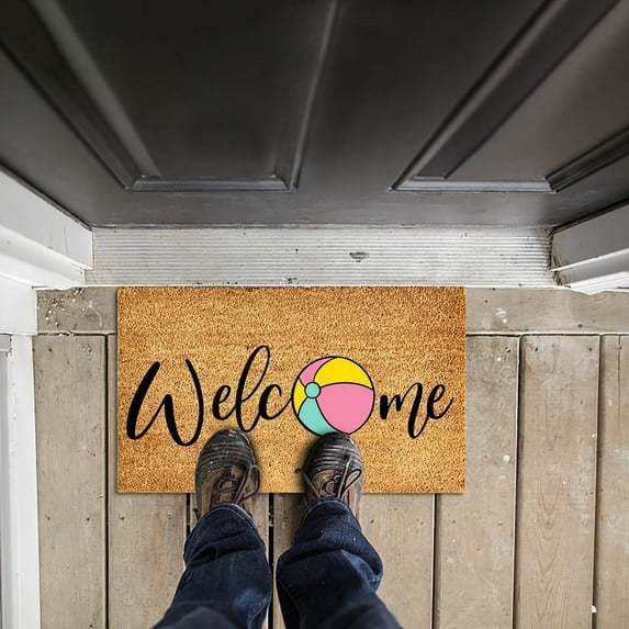 Kezqiaxn Outdoor Rug Clearance! Summer Door Mat Foor Carpet, Non Slip Porch Rug, Water Absorbing Bathroom Kitchen And Entrance Carpet (40*60cm)