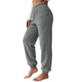 thumbnail image 1 of Kezqiaxn Pajama Pants Women Fashion Fleece Elastic Waist Stretch Lounge Pants Winter Pj Pants Womens Clothes 2026 Gray L, 1 of 8