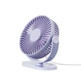 thumbnail image 1 of Kezqiaxn Portable Fan Desktop Fan New Usb Ceiling Fan Cool Student Dormitory Mini Multi-Functional Silent Fan Purple, 1 of 7