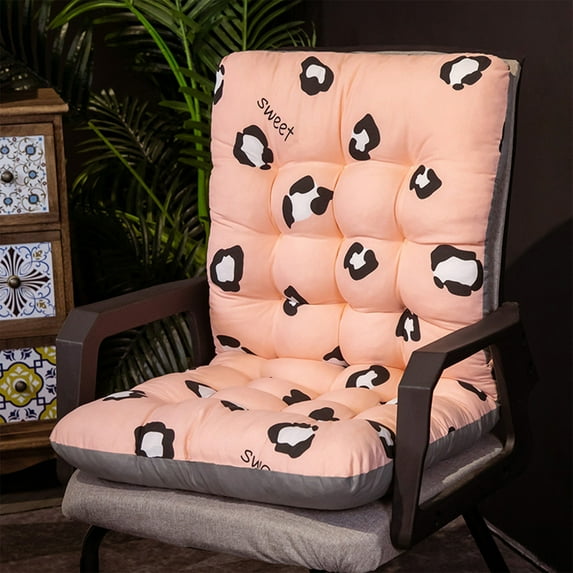 Kezqiaxn Rocking Chair Cushions Indoor Clearance 49.21*2.42Inch Outdoor Patio Chair Cushion for Home Use, Tufted Corduroy Floor Pad for Living Room Tatami Skin-Friendly Breathable Recliner Pads Pink