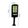 thumbnail image 1 of Kezqiaxn Solar Lights Solar Street Light, Ip65 Outdoor Solar Powered Street Lights Dusk to Dawning with Motion Sensor LED Floods Light for Parking Lot, Drive-Way Black, 1 of 7
