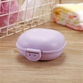 thumbnail image 1 of Kezqiaxn Storage Containers New Bathroom Dish Case Home Shower Travel Hiking Container Soap Box Purple, 1 of 2