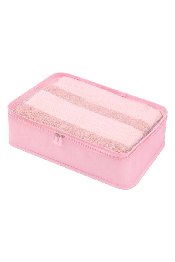 Storage and Organization Travel Storage Bag Luggage Clothing Sorting Packet Travel Classification Clothes Box Underwear Socks Boxes Portable Storage Bin Pink
