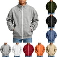 thumbnail image 1 of Kezqiaxn Teen Boy Clothes Fall Fashion Stand Collar Long Sleeve Zip Up Sweatshirts with Pockets Boys Jacket Size 5-16, 1 of 10