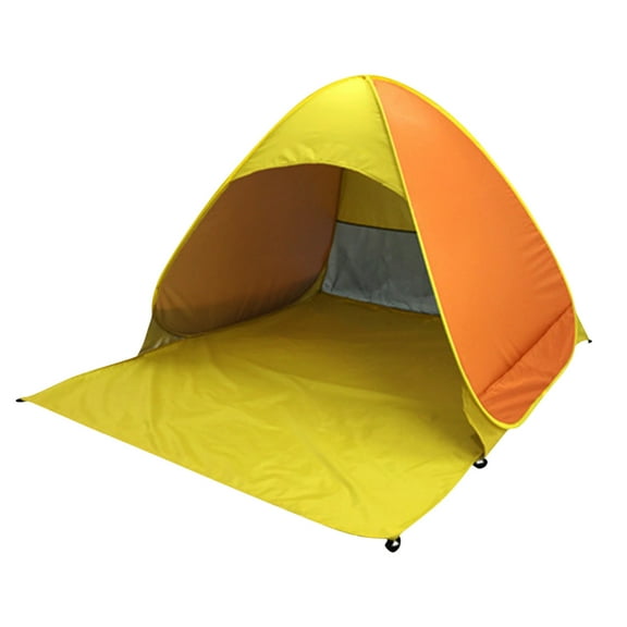 Kezqiaxn Tents for Camping, Camping Tent, Hand Throwing Speed Opening Fully Automatic Tent Backpacking Tent With Carry Bag, Backpack Tent for Family Beach Hiking Travel Orange