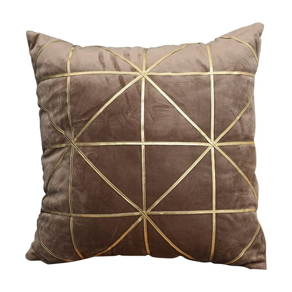 Kezqiaxn Throw Pillows for Couch 18x18In Gold Foil Geometric Pattern Soft Pillow Summer Throw Pillows Home Decor for Living Room Bedroom Bed Back Cushion Outdoor Coffee