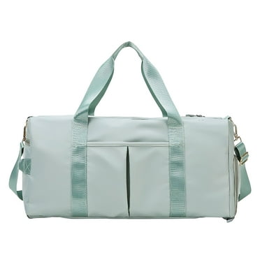 Kezqiaxn Travel Bag Clearance, Gym Bag for Women and Men Workout Bag for Sports and Travel Water Proof Duffel Bag With Shoe and Wet Clothes Compartments Mint Green