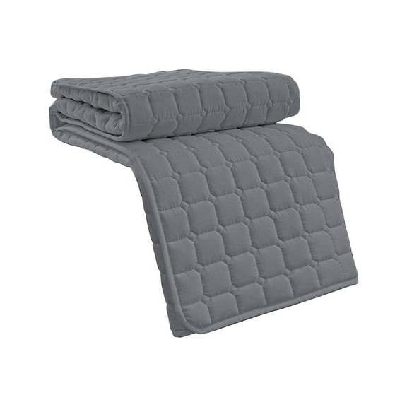 Kezqiaxn Twin Mattress Protector Premium Waterproofs Mattress Protector Large Coolings Breathable Mattress Pad Cover for Camping Cots, R/V Bunk Beds, Home Cots Washable Dark Gray