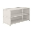 thumbnail image 1 of Kezqiaxn White Shoe Rack Organizer for Closet, 3-Tier Dormitory Shoe Shelf, Stackable Non-Woven Fabric Combination Small Shoe Racks Shelves for Closets, Entryway Hallway Garage White, 1 of 3