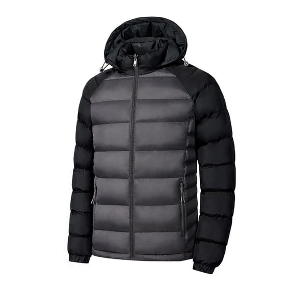 Kezqiaxn Winter Coats for Men Color Block Long Sleeve Casual Workout Jacket with Pockets Mens Jackets Plus Size Fashion