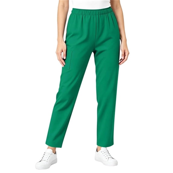 Kezqiaxn Work Pants Women Fashion Scrub Elastic Waist Nursing Unifor m Loose Pants Womens Trousers Summer Clothes