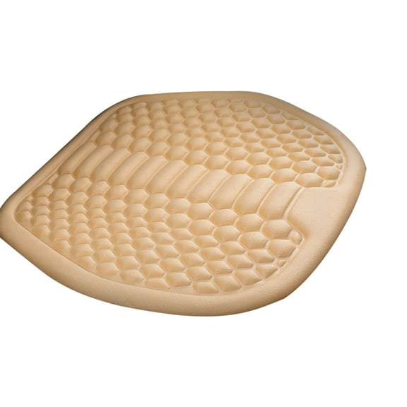 Kezqiaxn car seat cushions for driving, Universal Summer Ice Silk Cushion Breathable and Comfortable Driver Seat Cushion Non-Slip Car Seat Pads for Car/Truck/SUV/Truck Beige