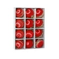 thumbnail image 1 of Kezqiaxn christmas tree ornaments, 12Pcs satin Christmas balls Decorations Pearl balls Christmas Ornaments hanging Ball ornaments Plastic Electroplated Xmas Tree Decorations Red, 1 of 6