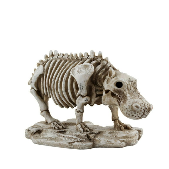 Kezqiaxn skeletons halloween decorations, indoor & outdoor 12.8x7.3cm halloween skeleton decorations Personalised Skull Hippo Skeleton Ornaments Halloween Home Desktop Arrangement Decoration