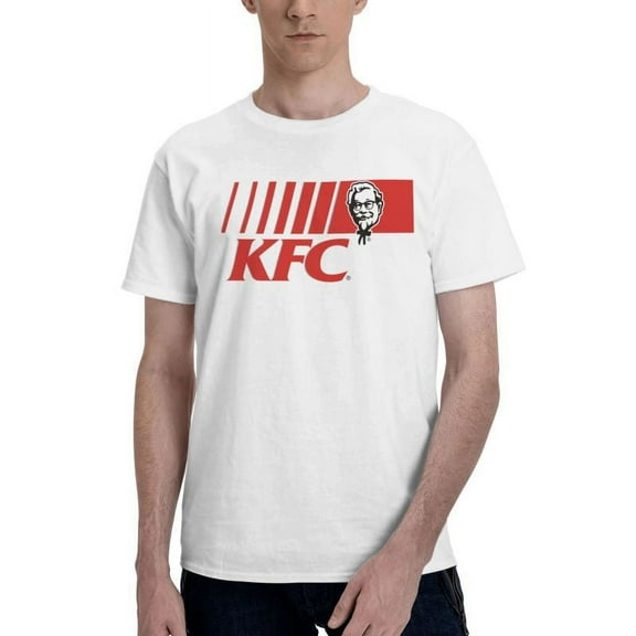 Kfc Logo Men'S Basic Short Sleeve T-Shirt Fad White 3x-Large