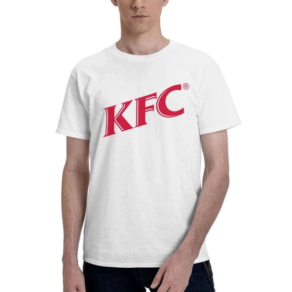 Kfc Logo Men'S Basic Short Sleeve T-Shirt Fad White Medium