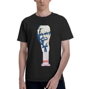 Kfc Logo MenS Basic Short Sleeve T-Shirt Fashion Black Small