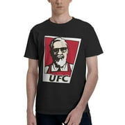 Kfc Logo MenS Basic Short Sleeve T-Shirt Fashionable Black Small