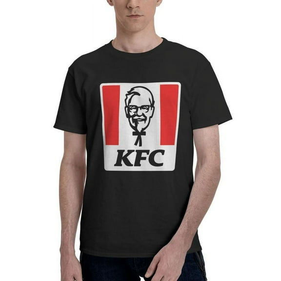 Kfc Logo Men'S Basic Short Sleeve T-Shirt Vogue Black Small
