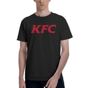 Kfc Logo MenS Basic Short Sleeve T-Shirt Vogue Black Small