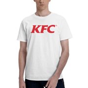 Kfc Logo MenS Basic Short Sleeve T-Shirt Vogue White X-Large