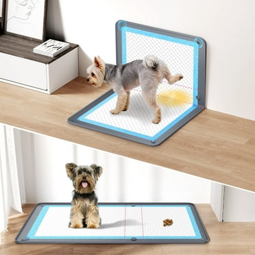 Kfonla Dog Puppy Pad Tray for 26 x 35 In Training Pads, High Edge Silicon Dog Potty, No Spill Pee Pad Holder for Dogs, Puppy Pee Holder Place on Floor or Wall