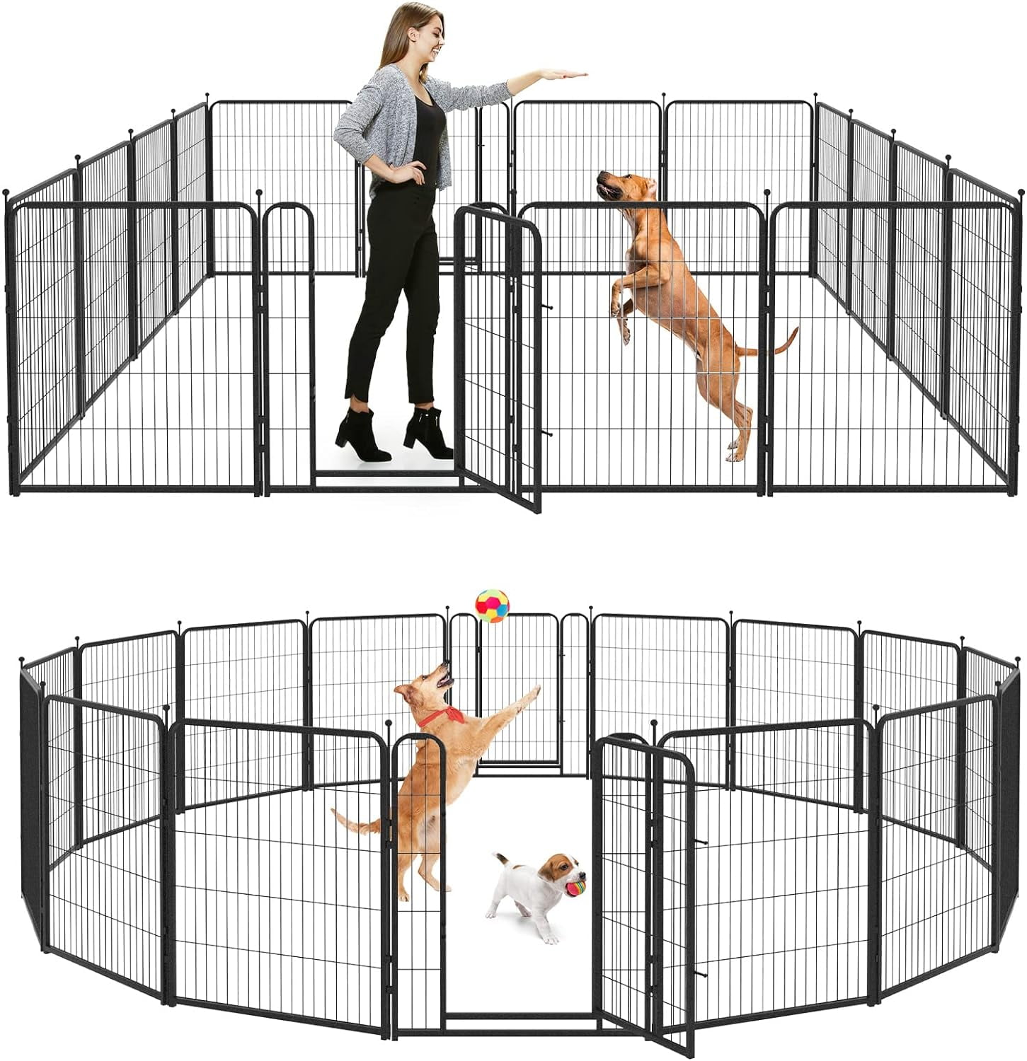 Kfvigoho Dog Playpen Outdoor 16 Panels Heavy Duty Dog Pen 40 Height kfvigoho-dog-playpen-outdoor-16-panels-heavy-duty-dog-pen-40-height