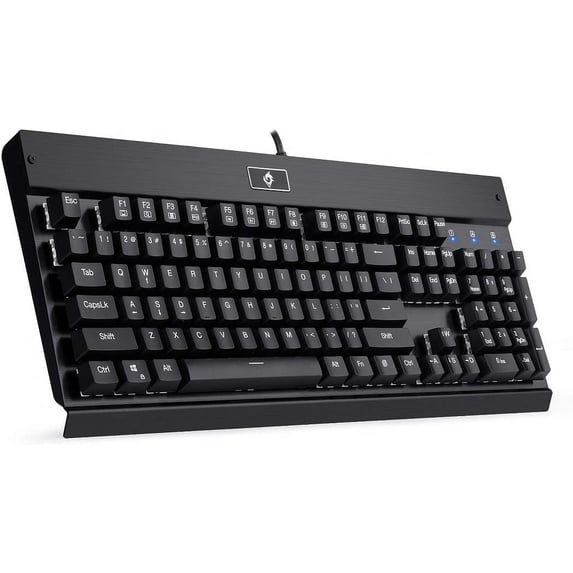 Kg010 Wired Mechanical Keyboard Brown Switches Equivalent Ergonomic For Office Pc Home Or Business (Black Keyboard Not Backlit)