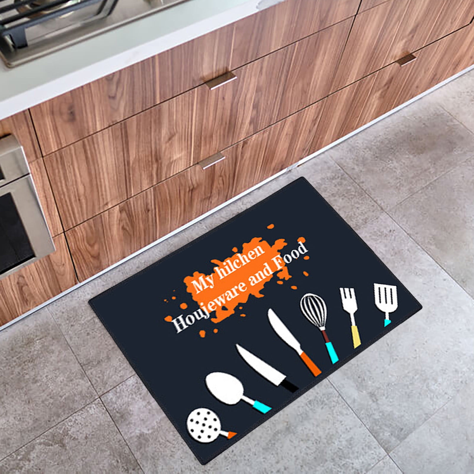 Kgfrsd Door Mat Kitchen Rug Kitchen Carpet Floor Mat Simple Modern