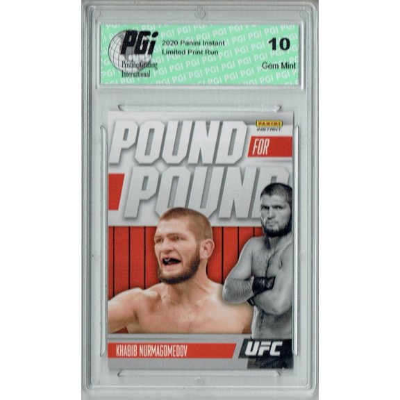 Khabib Nurmagomedov 2021 Panini Instant #PP14 Pound for Pound 1/541 Card PGI 10