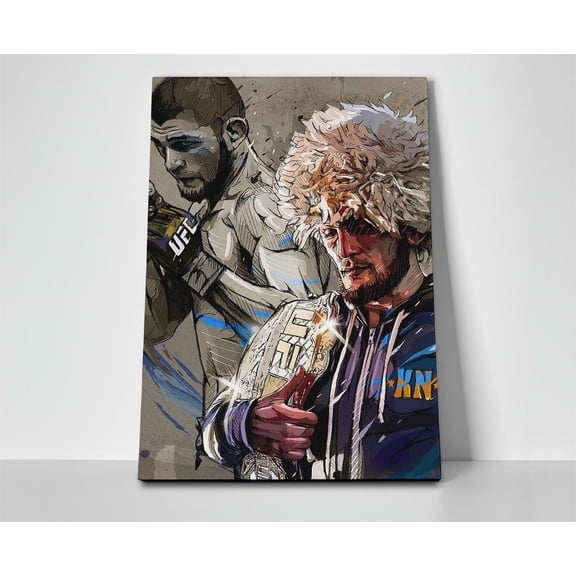Khabib Nurmagomedov Art Poster or Wrapped Canvas