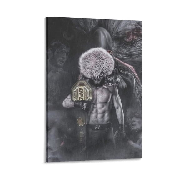 Khabib Nurmagomedov Poster Gifts Canvas Painting Poster Wall Art Decorative Picture Prints Modern Decor 08x12inch(20x30cm)