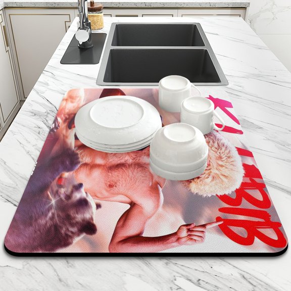 Khabib Nurmagomedov Quick-Dry Custom Counter Mat.16"x18"