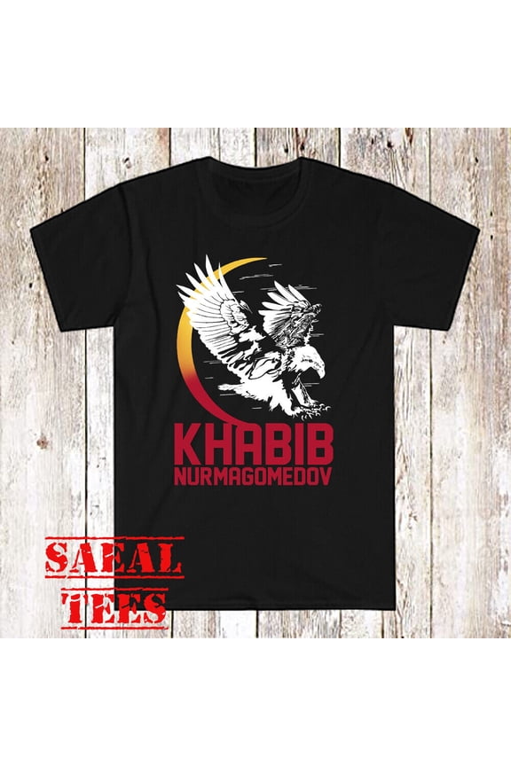 Khabib Nurmagomedov The Eagle Russian Men's Black T-Shirt Size S-5XL
