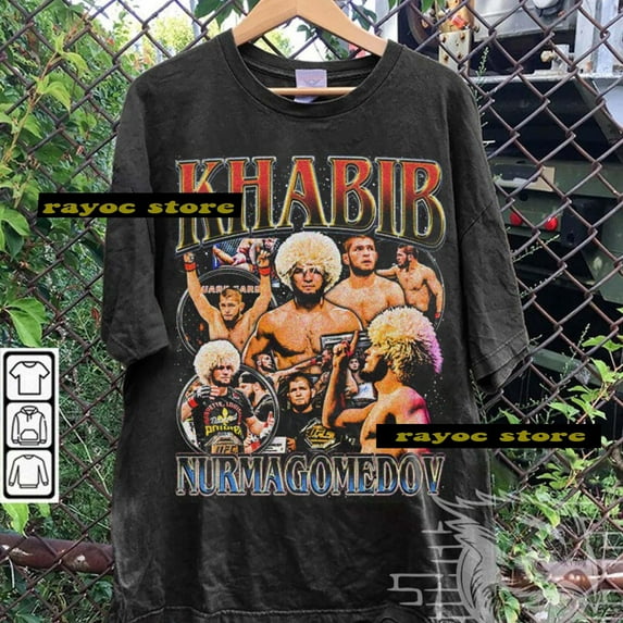 Khabib Nurmagomedov Vintage 90s Bootleg Style T-Shirt, Retro Khabib Nurmagomedov Shirt, Gift For Women and Men Unisex Tee