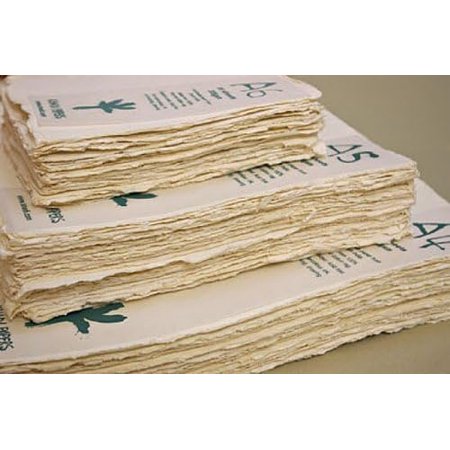 Khadi Paper from India- 4x6 Inch 140lb. (320gsm) Pack of 20 Sheets$$Art & Craft