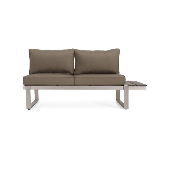 Khaki Aluminium Right Arm Sofa Seating Accessory | Good for Relaxing in the Sunroom | Sturdy Aluminium Base | Solves Wobbly Seating Problem