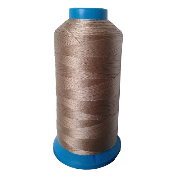 Khaki Bonded Nylon Sewing Thread T90 #92 1850 Yard for Outdoor, Upholstery, Leather