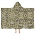 thumbnail image 1 of Khaki Brown Camo Pixel Pattern Hooded Bath Towel，50"x30" for Ages 3 To 12 Kids, Quick Dry Lightweight Soft Microfiber Hood Beach Towel Cover Up for Kids, 1 of 7
