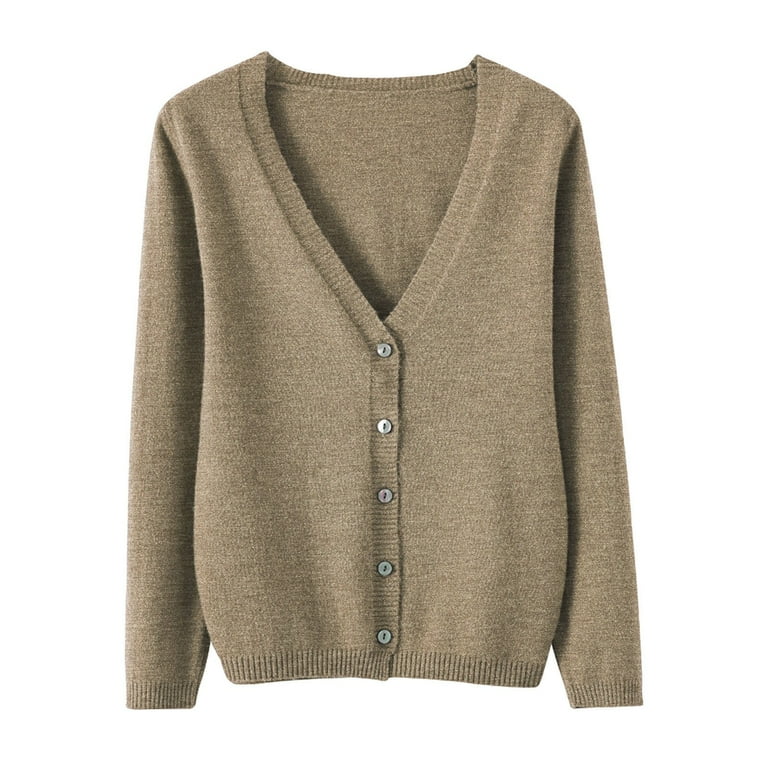Khaki cardigan womens sales