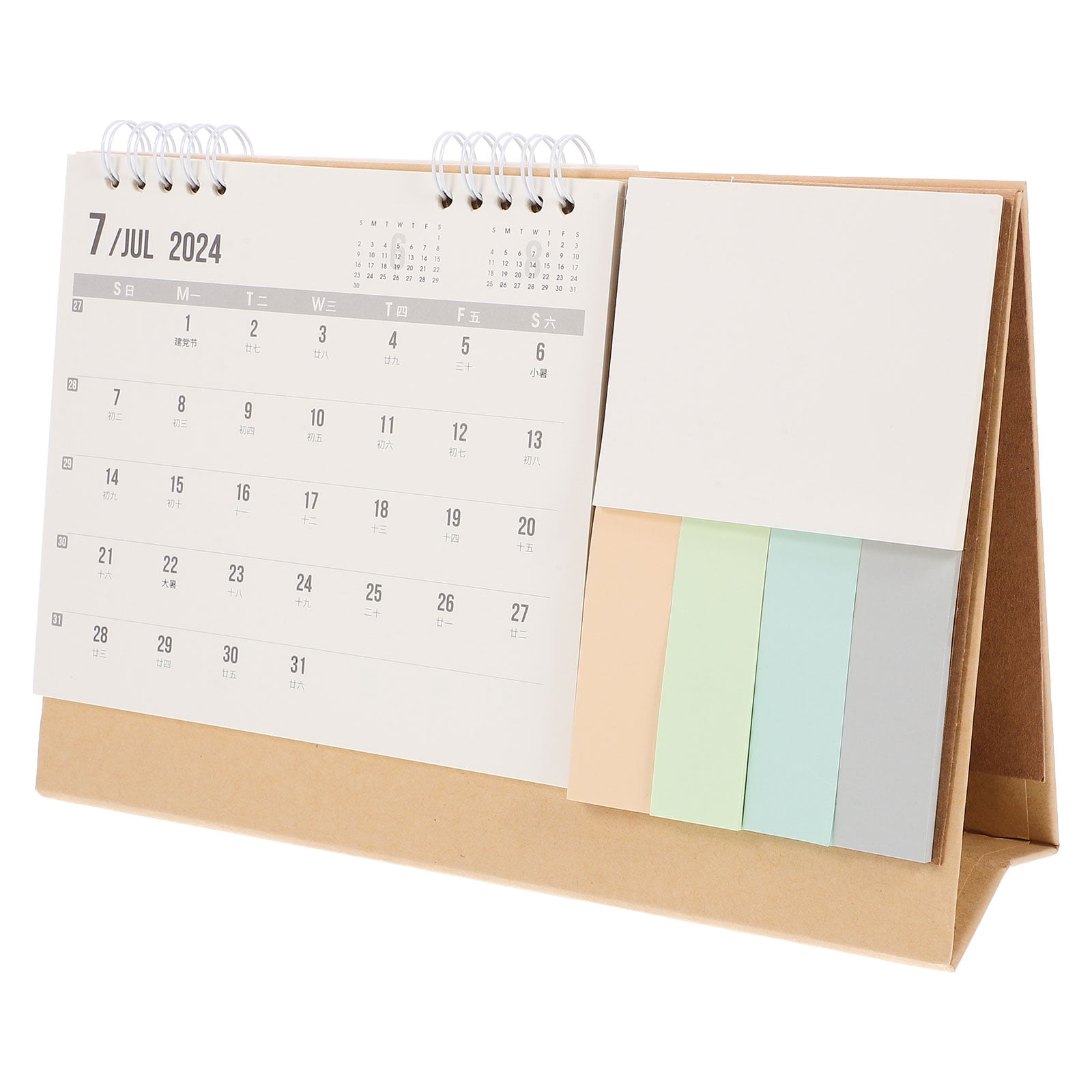 Khaki Color Countertop Calendar Planner Office Oversized Paper Desk